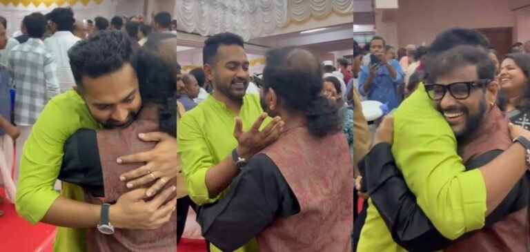 മുഖ്യമന്ത്രിയുടെ ഇഫ്താർ വിരുന്നിൽ കെട്ടിപ്പിടിച്ച് ആസിഫ് അലിയും രമേശ് നാരായണനും