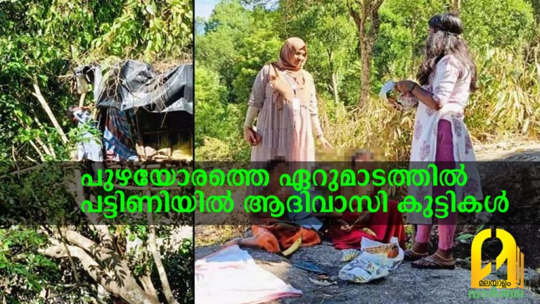 പുഴയോരത്തെ ഏറുമാടത്തിൽ പട്ടിണിയിൽ ആദിവാസി കുട്ടികൾ