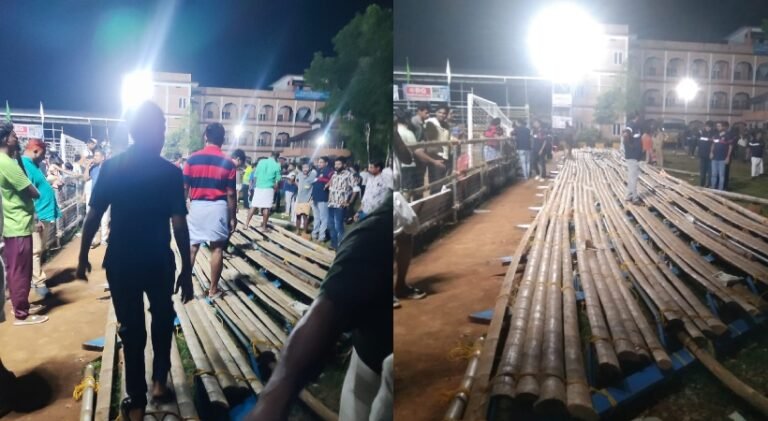 കോതമംഗലത്ത് ഫുട്‌ബോള്‍ ഗ്യാലറി തകര്‍ന്ന് വീണ് അപകടം; നിരവധി പേര്‍ക്ക് പരുക്ക്