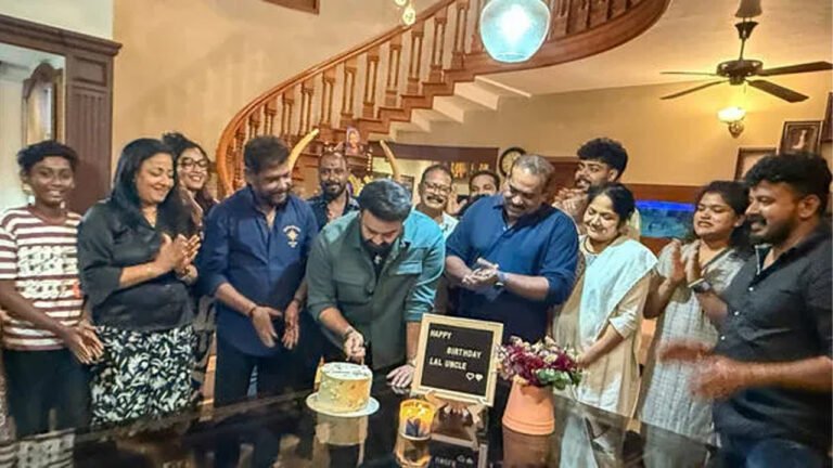 ആന്റണി പെരുമ്പാവൂരിന്റെ വീട്ടിൽ പിറന്നാൾ ആഘോഷിച്ച് മോഹൻലാൽ