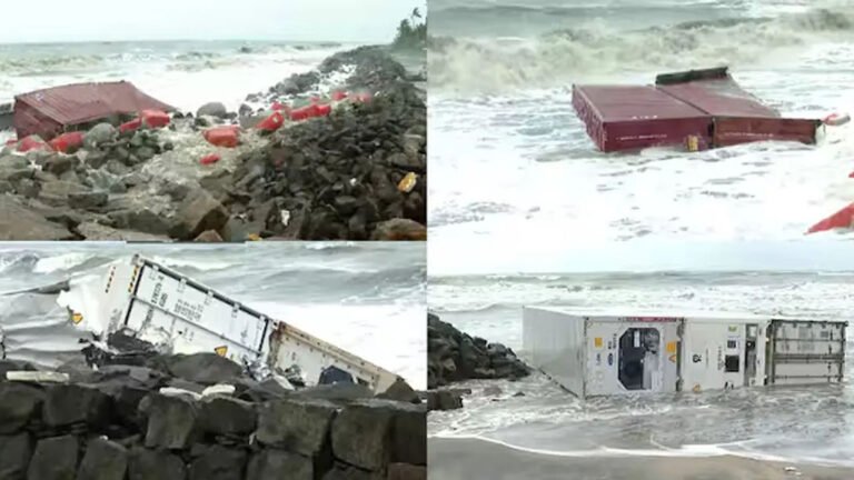 കണ്ടെയ്നറുകൾ തിരുവനന്തപുരത്തിന്റെ തീരത്തും; അഞ്ചുതെങ്ങ്, അയിരൂർ, വർക്കല, ഇടവ തീരങ്ങളിൽ അടിഞ്ഞു