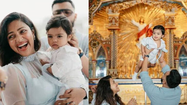മകന്റെ മാമോദീസ ചടങ്ങിന്റെ ചിത്രങ്ങൾ പങ്കുവച്ച് അമലാ പോൾ